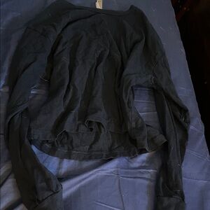 Dark Blue Long Sleeve Top